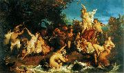 Hans Makart Der Triumph der Ariadne, Entwurf fxr den Vorhang der Komischen Oper im Ringtheater in Wien. painting